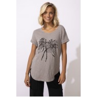 Escape by Habitat - Cuff Sleeve High Low - Fog