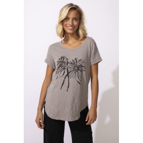 Escape by Habitat - Cuff Sleeve High Low - Fog