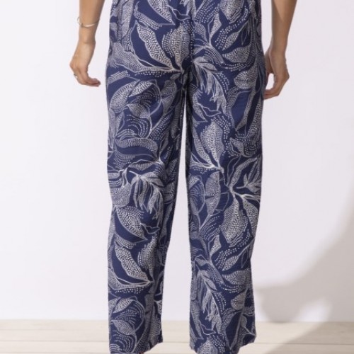 Escape by Habitat - Resort Pant Leaves - Navy
