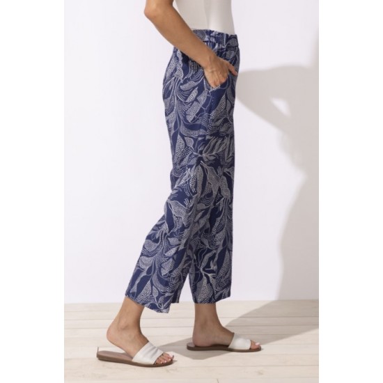 Escape by Habitat - Resort Pant Leaves - Navy