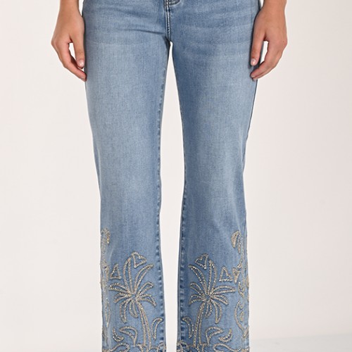 Frank Lyman - Woven Denim Pant #261621 - Blue