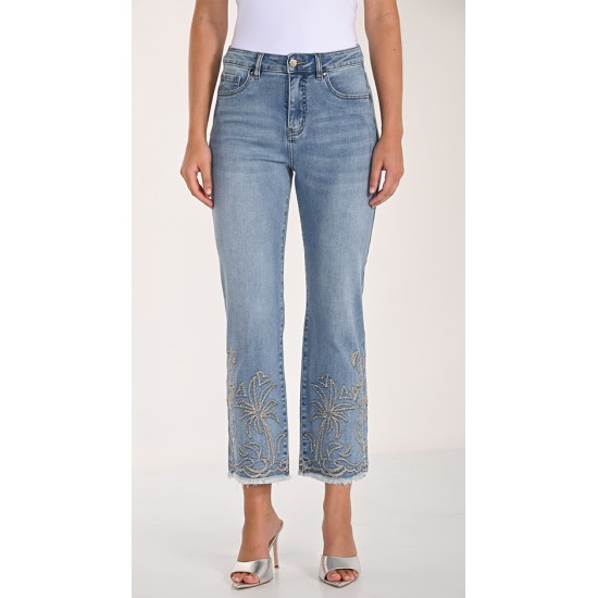 Frank Lyman - Woven Denim Pant #261621 - Blue