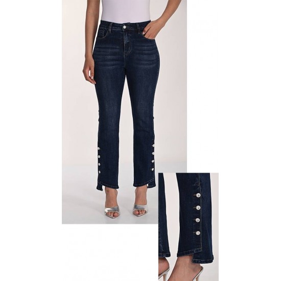 Frank Lyman - Woven Denim Pant #266508 - Dark Blue