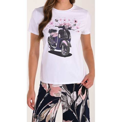 Frank Lyman - Knit T-Shirt #261636 - White
