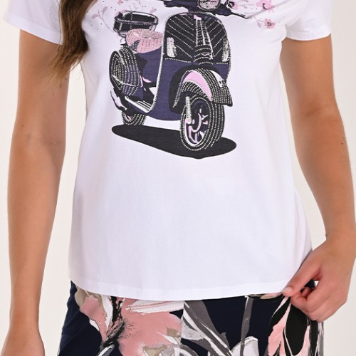 Frank Lyman - Knit T-Shirt #261636 - White