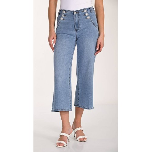 Frank Lyman - Woven Denim Pant #266523 - Blue