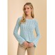 French Dressing - Long Sleeve Garment Dye Sweater - Pacific Blue