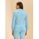 French Dressing - Zip Front Jacket - Pacific Blue
