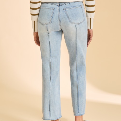 French Dressing - Olivia Wide Ankle - Pale Wash