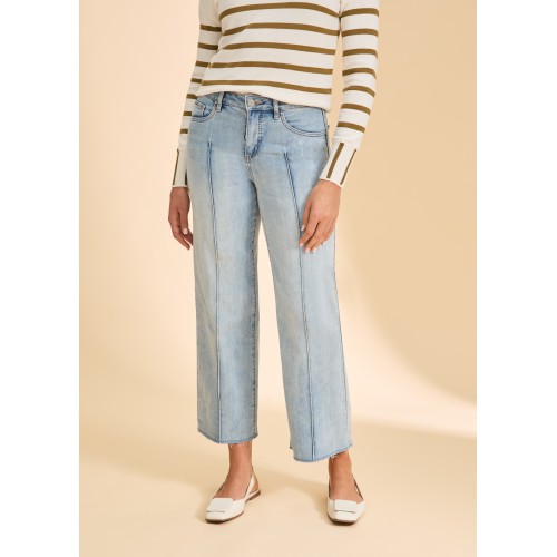 French Dressing - Olivia Wide Ankle - Pale Wash