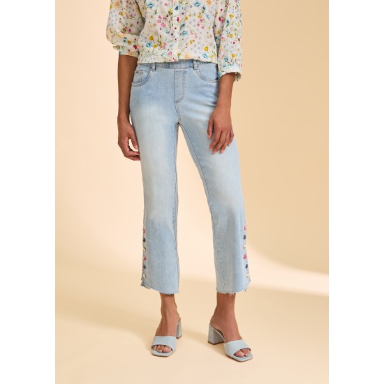 French Dressing - Pull-On Boot Crop - Blue Eclipse