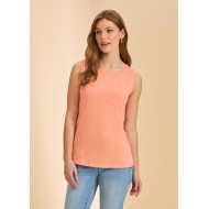 French Dressing - Boat Neck Cami - Cantaloupe 