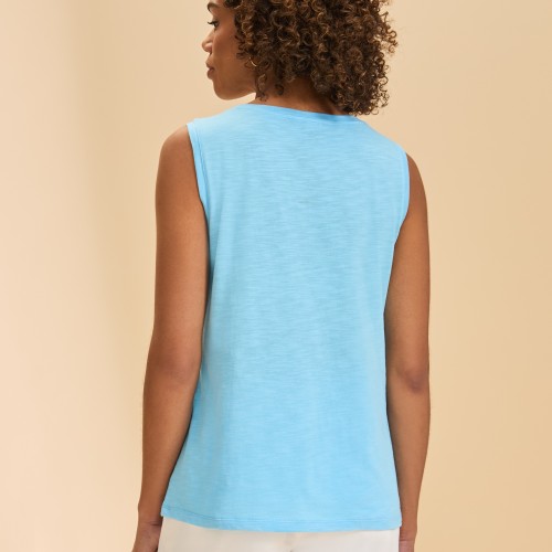 French Dressing - Boat Neck Cami - Pacific Blue