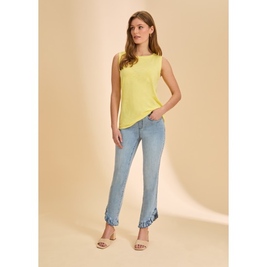 French Dressing - Boat Neck Cami - Pineapple