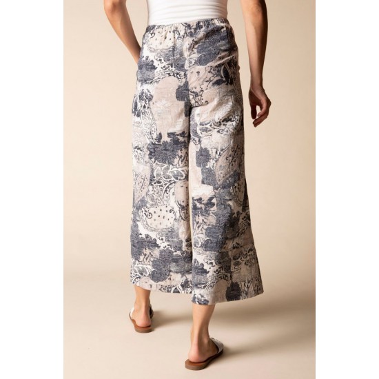 Habitat - Button Hem Crop Pant - Willow