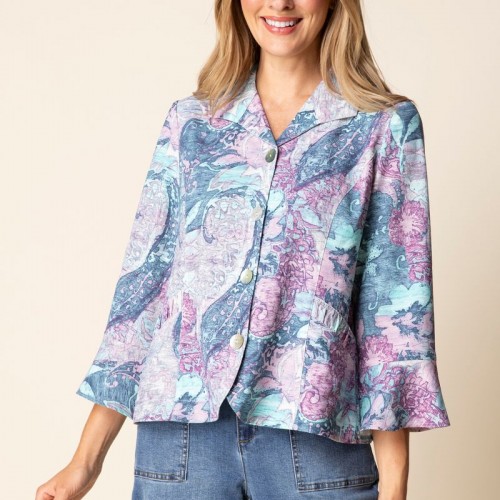 Habitat - Shirred Shirt Jacket - Topaz