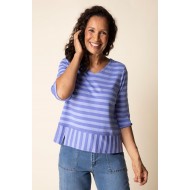 Habitat - Elbow Sleeve Top - Iris