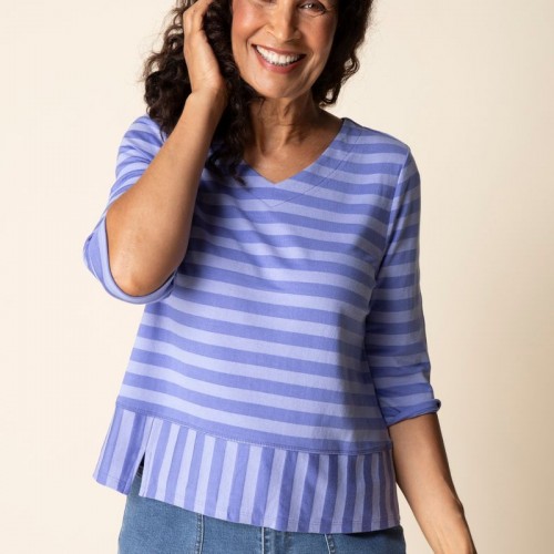 Habitat - Elbow Sleeve Top - Iris