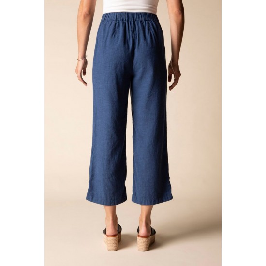 Habitat - Pleat Button Capri - Navy