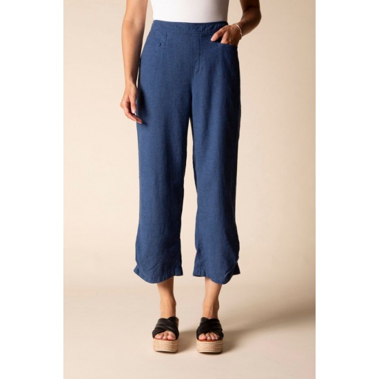 Habitat - Pleat Button Capri - Navy