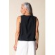 Habitat - Center Shirred Tank - Black