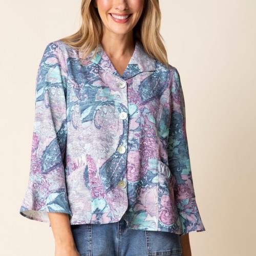 Habitat - Shirred Shirt Jacket - Topaz