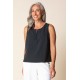 Habitat - Center Shirred Tank - Black