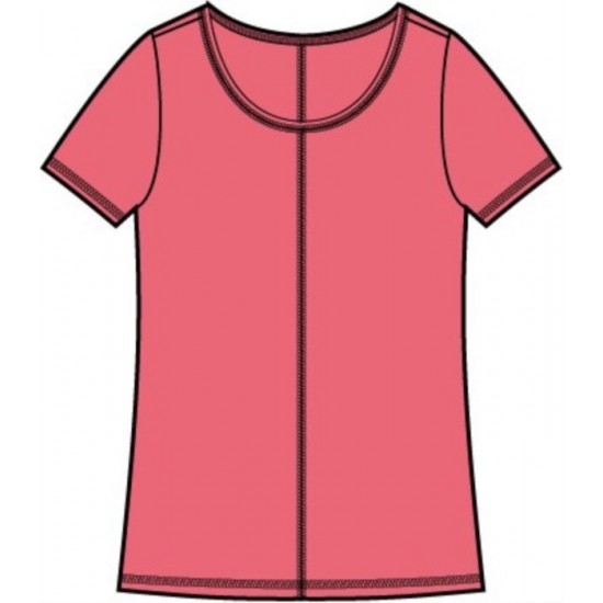 Habitat - Coverstitch Tee - Coral