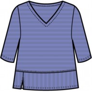 Habitat - Elbow Sleeve Top - Iris