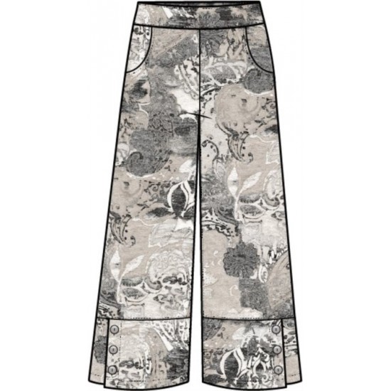 Habitat - Button Hem Crop Pant - Willow