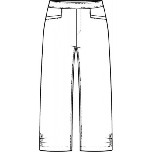 Habitat - Pleat Button Capri - White