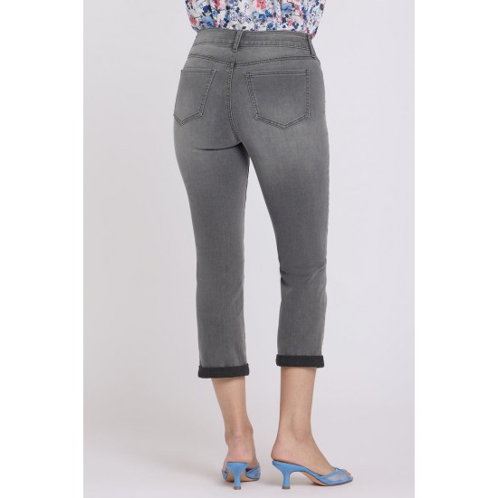 NYDJ - Chloe Skinny Capri 1" Roll Cuff Jeans - Dusty Ash