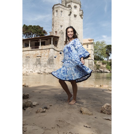 Orientique - Okayama Frill Sleeve Dress - #40-188