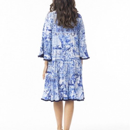 Orientique - Okayama Frill Sleeve Dress - #40-188