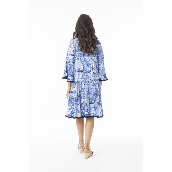 Orientique - Okayama Frill Sleeve Dress - #40-188