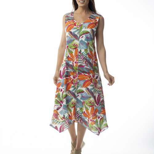 Pure Essence - SS26 Peacock Palm Dress - #657-4662