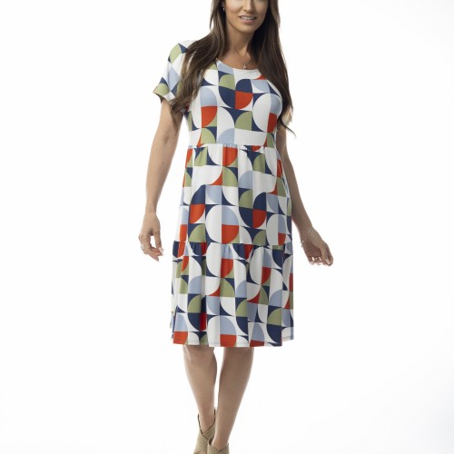Pure Essence - SS26 Mosaic Multi Dress - #660-5086