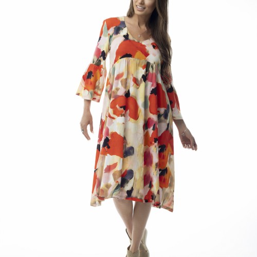Pure Essence - SS26 Coral Meadow Dress - #664-5135