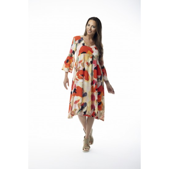 Pure Essence - SS26 Coral Meadow Dress - #664-5135