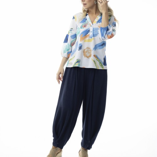 Pure Essence - SS26 Multi Stroke Blouse - #666-8050