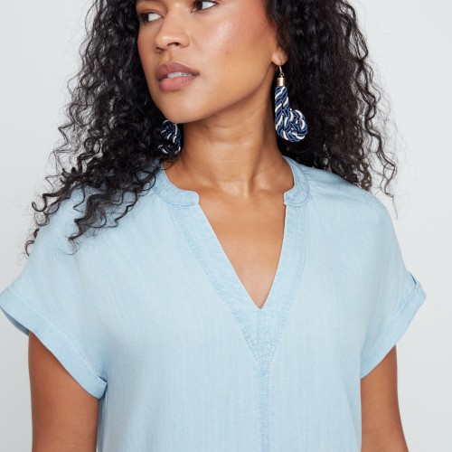 Renuar - Woven Dress - Chambray