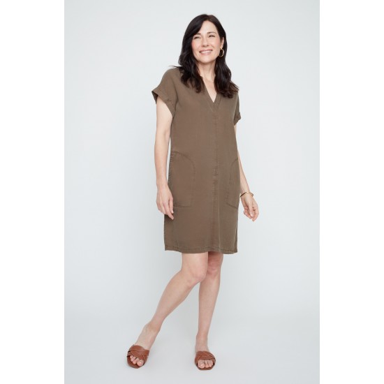 Renuar - Woven Dress - Khaki