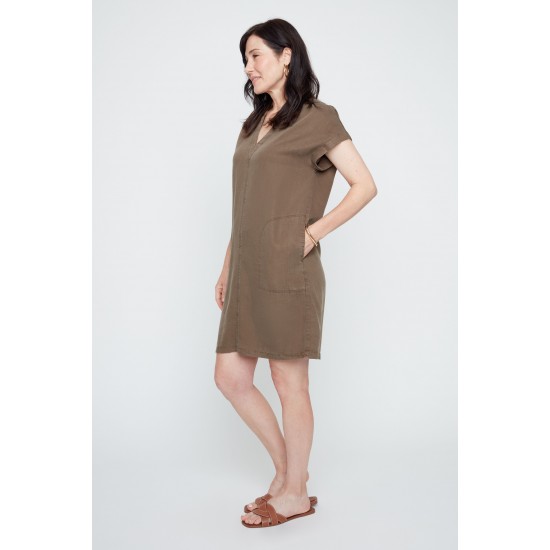 Renuar - Woven Dress - Khaki