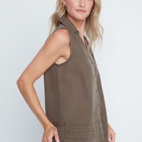 Renuar - Woven Blouse - Khaki