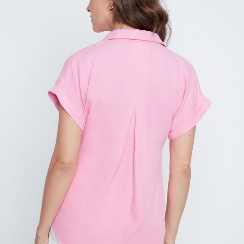 Renuar - Woven Blouse - Rosebloom