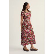 Seasalt - Veronica Dress - Abstract Protea Chalk