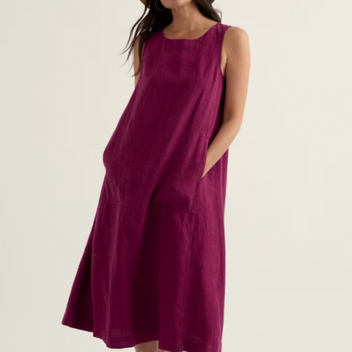 Seasalt - Cresting Wave Dress - Dark Freesia
