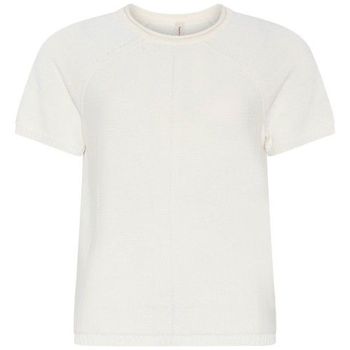 Skovhuus - Short Sleeve Cotton Sweater - Off White