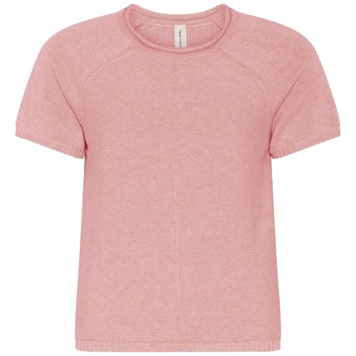 Skovhuus - Short Sleeve Cotton Sweater - Crystal Rose