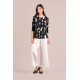 Sympli Go To Classic T Relax 3/4 Sleeve Print Cashew Plaid